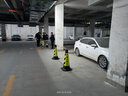 愛駕寶橡膠路錐塑料方錐交通反光路障雪糕桶圓錐筒防撞禁止停車樁警示柱 橡膠黃黑條紋無字12斤款 曬單實拍圖