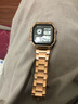 時(shí)刻美（skmei）學(xué)生手表時(shí)尚潮流初高中生青少年小方塊金屬復古電子表鋼帶男1456 1335玫瑰金 曬單實(shí)拍圖