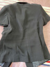 雅若美小西裝女短袖夏薄款職業(yè)裝套裝工作服正裝酒店服務(wù)員工裝西服外套 藏藍色西裝+長(cháng)褲+裙 L(建議100-110斤) 曬單實(shí)拍圖