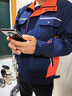 維菲黎（WEIFEILI）春秋加厚磨毛帆布電焊工作服套裝耐磨防撕裂勞保服裝工裝上衣定制 藏藍灰領(lǐng) 175/XL 曬單實拍圖