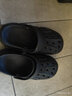 豪韞睞洞洞鞋男款夏季外穿2024新款戶(hù)外沙灘厚底防滑涼鞋包頭半拖鞋 [清·倉特·價(jià)]黑色[純色款] 44 -45[適合43-44腳穿] 曬單實(shí)拍圖
