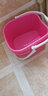 茶花 泡腳桶塑料足浴桶足療洗腳桶按摩泡腳養生保健洗腳盆 泡腳桶#1個(gè)裝【粉色】高22cm 曬單實(shí)拍圖