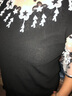 品匯菲大碼女裝夏季t恤媽媽裝顯瘦微胖MM蕾絲遮肚子矮小個(gè)子寬松連衣裙 黑色 3XL 建儀145-160斤 曬單實(shí)拍圖