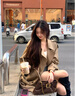 GARNUO灰色風(fēng)衣外套女中長(zhǎng)款2025新款早春秋韓系小個(gè)子高級(jí)感英倫風(fēng)大衣 卡其色 S 【80-100斤】 曬單實(shí)拍圖