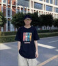 幕后英雄余文樂(lè )新款夏季港風(fēng)潮牌短袖t恤男寬松大碼純棉體恤上衣服 黑色 L(165-175CM.60-70KG) 曬單實(shí)拍圖