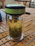 希諾（HEENOOR）雙層玻璃杯女士泡花茶杯迷你便攜潮流水杯家用隔熱防燙帶過(guò)濾杯子 草綠色-220ml（矮萌款） 禮盒裝 曬單實(shí)拍圖