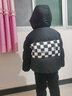 坦博爾（Tanboer）兒童羽絨服男女通用時尚保暖連帽泡芙童裝外套TC336311 鉆石黑 130 64 曬單實拍圖