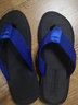 益克拖鞋人字拖男防滑耐磨輕便情侶款沙灘鞋夾趾涼拖鞋 黑藍 41 曬單實(shí)拍圖