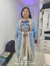 佰惠子唐制漢服女款訶子裙春夏季國風(fēng)大袖衫原創(chuàng)古裝超仙廣袖流仙齊胸裙 藍(lán)色套裝 XL 曬單實(shí)拍圖