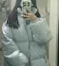 與欣羽棉襖絨服女外套秋冬款女生棉服女學(xué)生美式燈芯絨加厚棉衣女 藍色棉服 均碼 曬單實(shí)拍圖