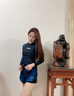 美津濃（MIZUNO）泳衣女分體長袖防曬速干運動泳裝保守顯瘦度假沙灘褲G3302黑M 曬單實拍圖