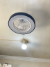 TCL 隐形扇风扇客厅餐厅卧室家用简约现代电扇灯具风扇灯 APP控制 【智能APP】黑色无极调光36W 实拍图