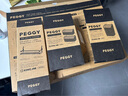 錦宮kingjim文具大賞日本peggy洞洞收納板文件架子辦公免打孔置物架照片墻桌面掛鉤筆筒 PG400米白色-組合 曬單實(shí)拍圖