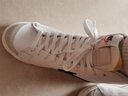 耐克（NIKE） 運動(dòng)鞋女鞋2025秋季新款BLAZER MID 77開(kāi)拓者板鞋高幫輕便休閑 白色CZ1055-100高幫 37.5 曬單實(shí)拍圖