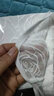 抖芊 搭配裙子的小披肩高檔冰絲洋氣斗篷上衣女短款立領(lǐng)外搭薄外 白色 玫瑰花  均碼90-160斤 曬單實(shí)拍圖