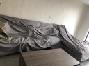 艾维乐沙发遮盖防尘布盖布设备家具遮灰布挡尘盖布遮盖防尘盖布防尘盖巾 浅灰 6X2.7米适用L型沙发组合 实拍图