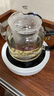 borun HOME加厚玻璃茶壺煮茶器蒸燒水壺1.3L大容量養(yǎng)生壺自動(dòng)電陶爐茶具套裝 A款編繩蒸煮壺+圓白色爐 1.3L 曬單實(shí)拍圖