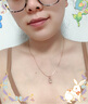 米萊珠寶 2.21克拉橙粉摩根石吊墜18K金鑲鉆天然寶石女士時(shí)尚首飾項鏈 不含鏈 配鏈可額外定制 曬單實(shí)拍圖