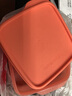 特百惠（Tupperware）纖巧密封分格午餐學生辦公室便攜野餐露營塑料保鮮飯盒 拆分紅色（無包裝無碼） 550ml 曬單實拍圖