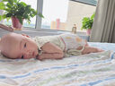 Aengbay昂貝 肚兜嬰兒護肚夏季薄莫代爾連體衣寶寶半背連腿新生兒背心 綠色 66cm 曬單實拍圖