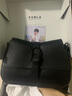 芙拉（FURLA）【新年禮物】【明星同款】FLOW中號牛皮女士手提包單肩斜挎包 黑色 曬單實(shí)拍圖