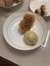 瓷秀源唐山骨瓷餐盤深口盤子套裝家用湯盤裝菜盤飯盤陶瓷金邊碟子 8英寸飯盤10個裝 曬單實拍圖