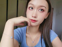 瑪汀薇思英國(guó)簡(jiǎn)約水晶項(xiàng)鏈女吊墜百搭施華洛圓鉆鎖骨鏈時(shí)尚飾品禮物七夕 淺藍(lán)色 曬單實(shí)拍圖