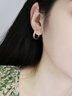 APM MonacoTOI MOI莫斯密碼圈形耳環(huán)幾何簡(jiǎn)約耳飾送女友 情侶七夕禮物 玫瑰金色 曬單實(shí)拍圖