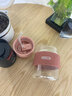 SIMELO施美樂咖啡杯女高顏值玻璃杯便攜吸管杯子高硼硅耐熱直飲水杯 維也納粉 曬單實拍圖