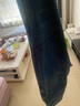 BILLION純棉寬松牛仔褲男微錐形褲中高腰深襠春秋四季易穿搭長(cháng)褲子潮191 中藍色 36 (2.79尺) 曬單實(shí)拍圖