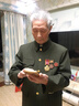 百力尼高檔軍綠中山裝老班長(cháng)服裝中老年人衣服秋冬爺爺套裝中山服7080歲 軍綠常規款 2XL 曬單實(shí)拍圖