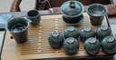 豪峰經(jīng)典2025新款整套快客杯陶瓷旅行功夫茶具套裝戶外便攜茶壺七夕節(jié)禮物 黑白 舟山6件套 舟山包 曬單實(shí)拍圖