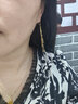千影珠寶 黃金耳環(huán)女款長流蘇耳墜轉(zhuǎn)運珠AU750真金首飾18K金耳鉤彩金時尚新款串珠耳飾送情人送女友 AU750耳飾 專柜 曬單實拍圖