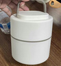 KOKUUN日本品牌304不銹鋼保溫飯盒家用便攜大容量飯桶學(xué)生上班族提鍋 典雅白小號(hào)提鍋 曬單實(shí)拍圖