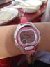 卡西歐(CASIO)學(xué)生表表 數(shù)顯兒童表 粉盤粉色橡膠帶LW-200-4B 曬單實拍圖