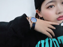 奧尼卡女歐美表英國女士手表時尚簡約玫瑰金鋼帶鑲鉆白貝母腕表石英表 白色貝母面 28mm 曬單實拍圖