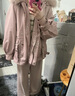 CTOX粉色派克棉服女冬季2025棉衣中長(cháng)款百搭寬松氣質(zhì)工裝加絨加厚外套 粉紅色 L 120-140斤 曬單實(shí)拍圖