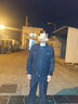 獵陣保安服套裝春夏裝保安工作服物業(yè)制服套裝門(mén)衛安保押運服夾克服 藏青黑拉鏈款 【衣服+褲子+標志】 165/M 曬單實(shí)拍圖