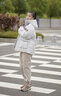 波司登（BOSIDENG）【太空聯(lián)名】羽絨服新國標90絨男女短款升級3.0科技鎖溫保暖外套 星辰淺灰8A20 M 165/88A 曬單實拍圖