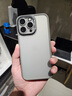 慕念 適用于iPhone15Pro手機(jī)殼膚感磨砂獨(dú)立按鍵防指紋保護(hù)套防摔透明15promax手機(jī)套 金裝鈦灰 iPhone15ProMax 曬單實(shí)拍圖
