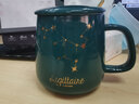 布丁瓷藝恒溫55度暖暖陶瓷咖啡杯馬克杯帶蓋勺茶水杯子生日禮物送人男女友 射手座【禮盒裝-帶恒溫墊】 曬單實(shí)拍圖