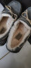 OZZEG澳洲豆豆鞋女冬季加绒保暖真皮棉鞋羊皮毛一体毛毛厚底防滑孕妇鞋 灰色 35 实拍图