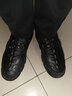 柯盾（KEDUN）秋冬季豆豆鞋鞋加絨保暖真皮厚底軟底商務(wù)休閑皮鞋韓版百搭駕車(chē)鞋 黑色 38 曬單實(shí)拍圖