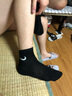 耐克（NIKE）官方 艦店男女襪子 24秋季透氣吸汗3雙裝中筒襪籃球襪運(yùn)動襪 SX7676-010(三雙裝) M（建議38-42碼） 曬單實(shí)拍圖