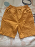 嘟嘟家男童短褲夏季兒童褲子夏裝寶寶五分褲小童童裝休閑男寶寶中褲 黃色 120 曬單實(shí)拍圖