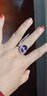 雙盈喜S925銀鑲天然紫水晶戒指女時(shí)尚個(gè)性開(kāi)口食指紫晶寶石指環(huán)不褪色 天然紫水晶戒指+鑒定證書(shū) 曬單實(shí)拍圖