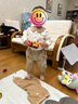 幼歌（YOUGE）嬰幼兒小熊印花撞色翻領(lǐng)襯衫男女寶寶洋氣休閑襯衣秋裝 小熊滿(mǎn)印 90 cm 曬單實(shí)拍圖