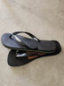 havaianas哈唯納【gigi同款】Brasil Logo巴西元素夾腳人字拖夏情侶拖鞋 1069-墨黑色 41-42 巴西碼 曬單實拍圖
