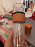 76茶業(yè)玻璃杯茶水分離雙層防燙過(guò)濾泡茶杯戶(hù)外運動(dòng)便攜隨手杯車(chē)載水杯 黑色旅行款 曬單實(shí)拍圖