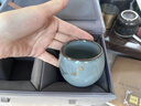 鶴楿茶主人杯2024新款官窯家用個(gè)人專(zhuān)用高檔品茗杯情侶喝茶杯一對禮盒裝 官窯圓和鋦釘二杯-傲梅(月白)+(天青)+遠山灰色 200mL以下 曬單實(shí)拍圖